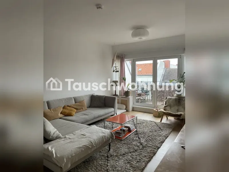 Tauschwohnung: Helle DG-Wohnung, 4 Zimmer, sonniger Dachbalkon, EBK — photo 1